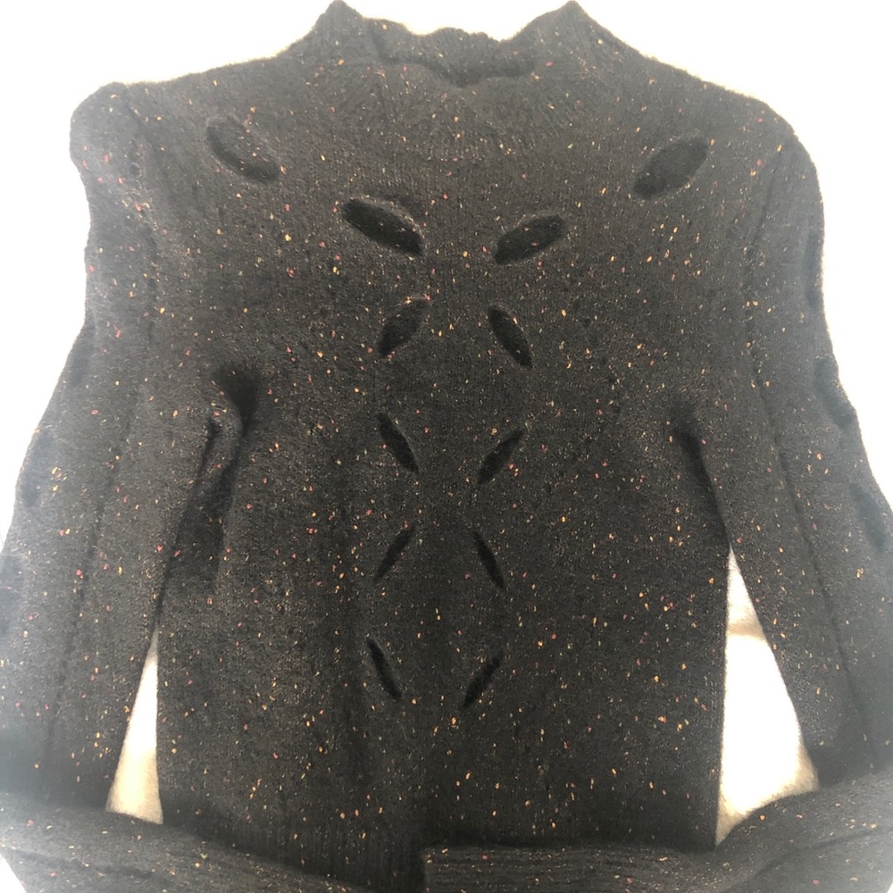 Isabel Marant Alpaca Blend Cutout Black Sweater